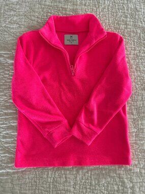 Dudley Stephens Kids Vello Fleece Windabout Pullover (Hot Pink) - Size XS 6